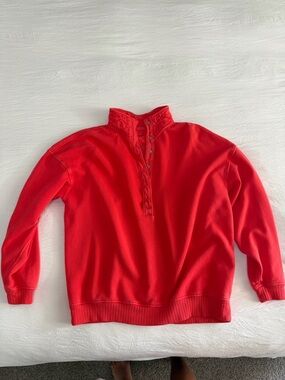 aerie red women’s pullover